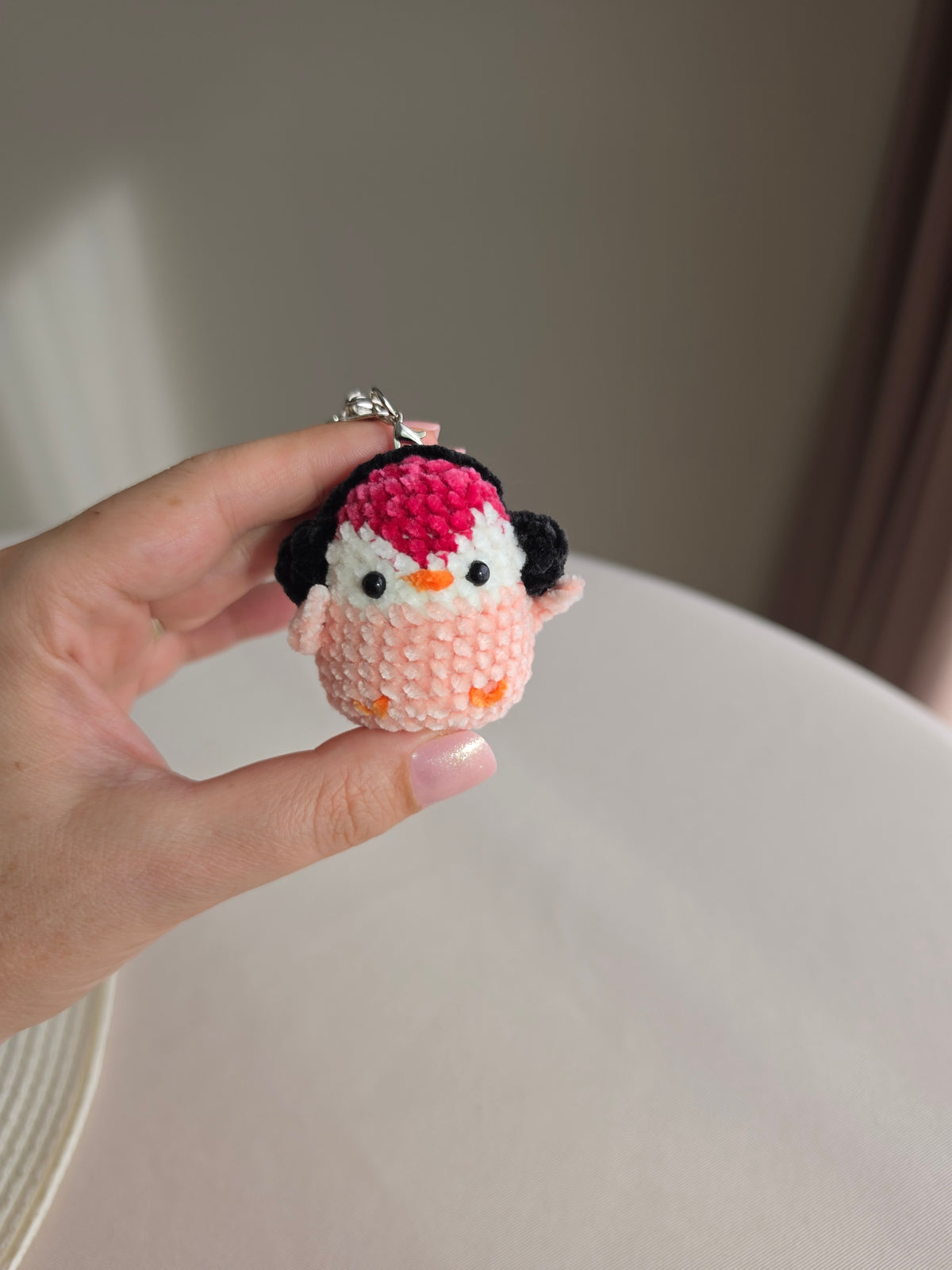 Crochet Penguin Keychain/ Bag charm