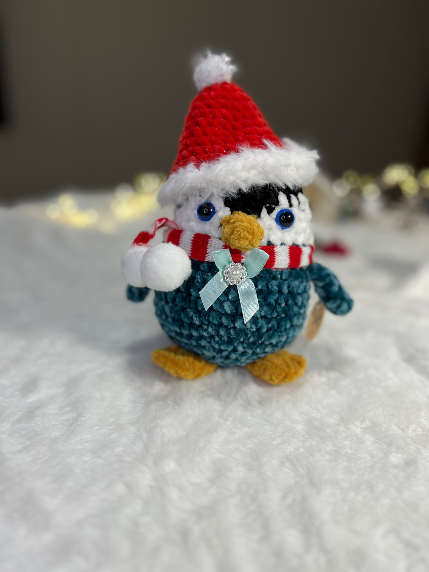 Crochet Velvet Penguin