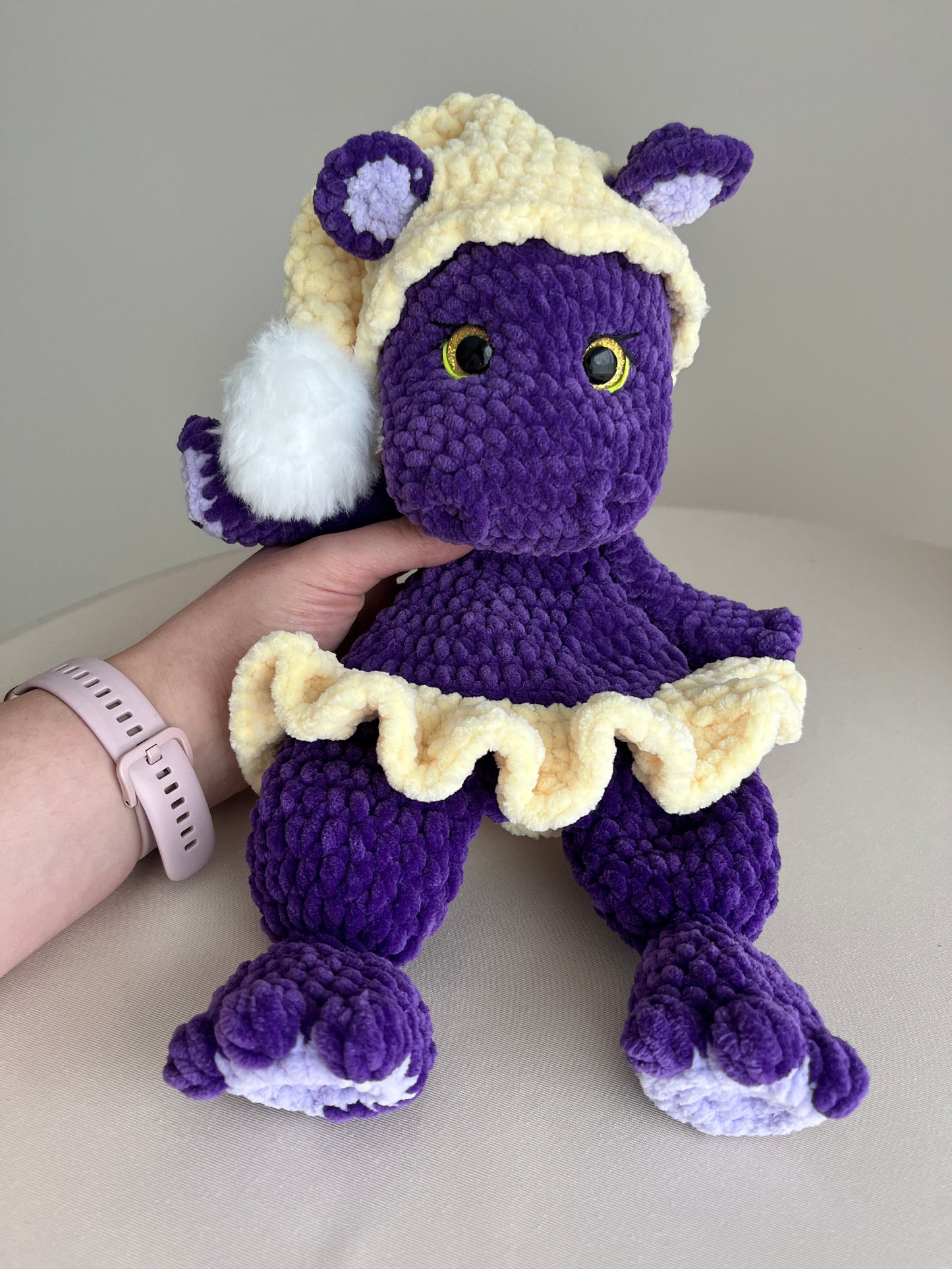 Crochet OLI the Hippo- Snuggler