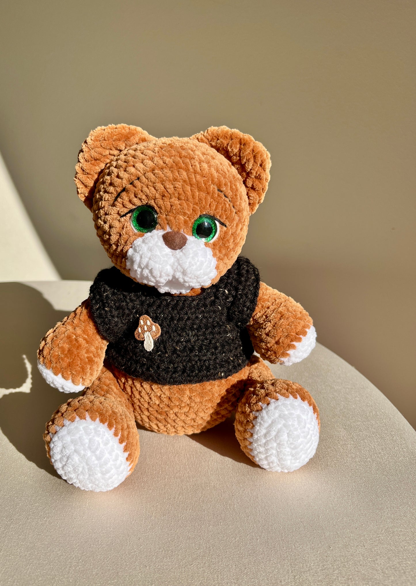 Crochet Teddy Bear with movable legs