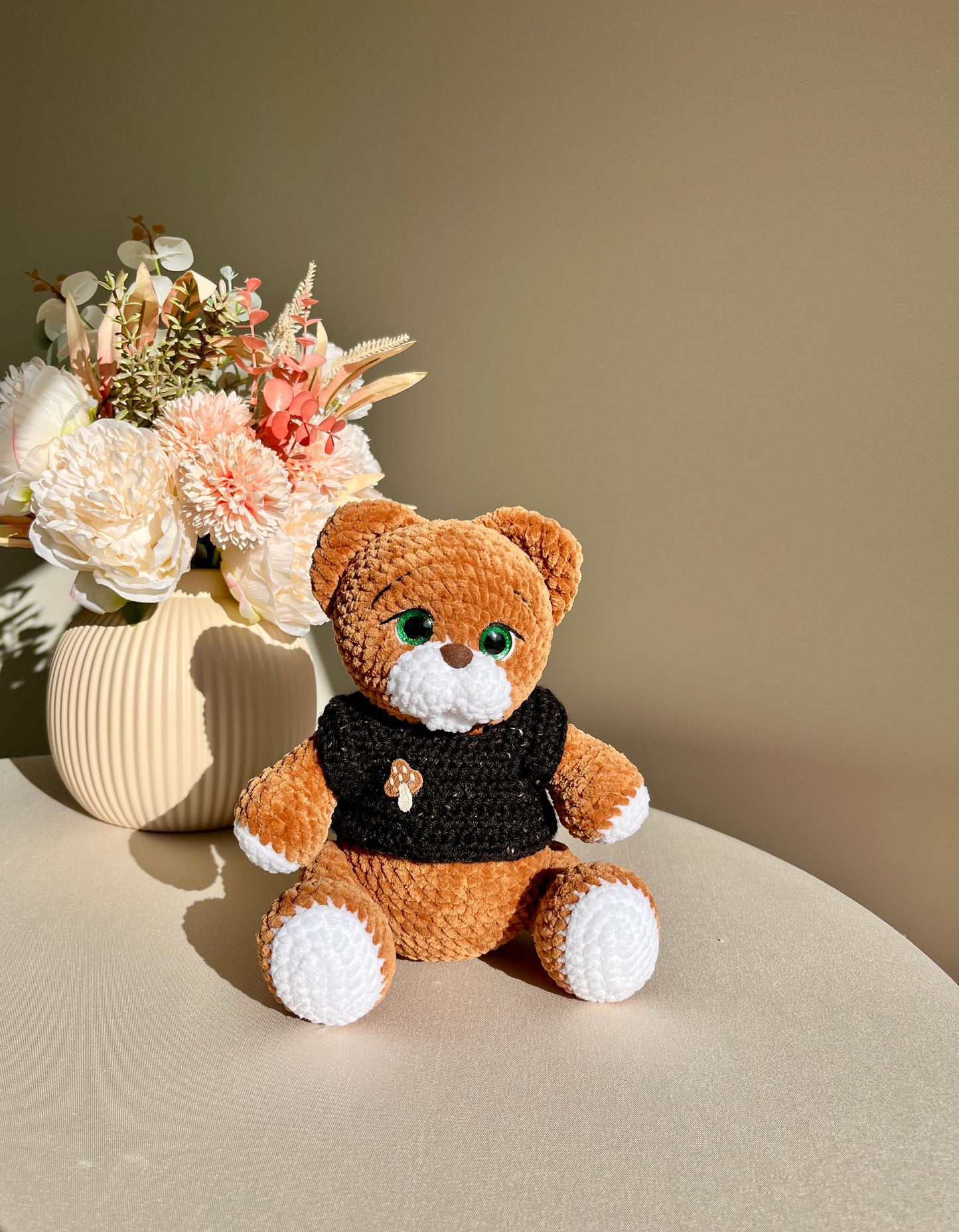 Crochet Teddy Bear with movable legs