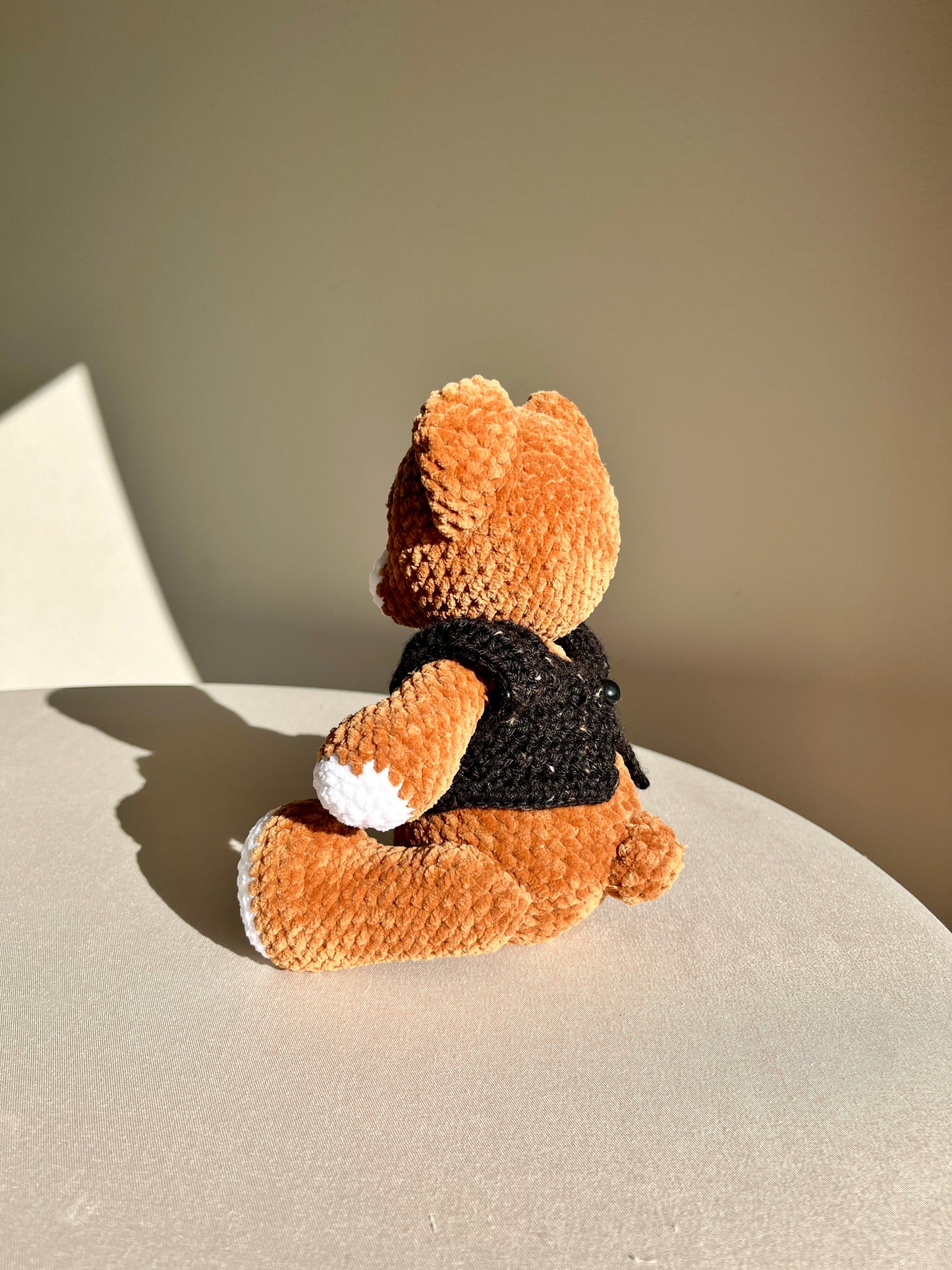 Crochet Teddy Bear with movable legs