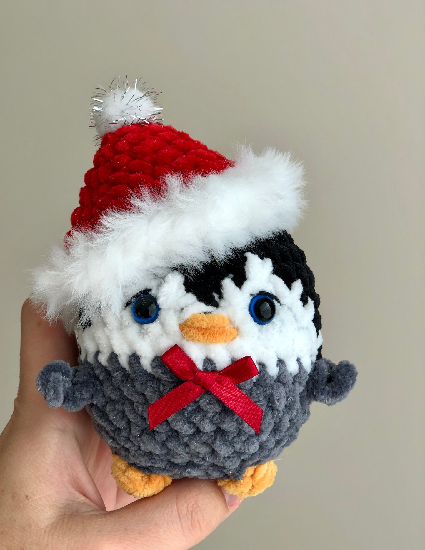 Crochet Christmas Baby Penguin
