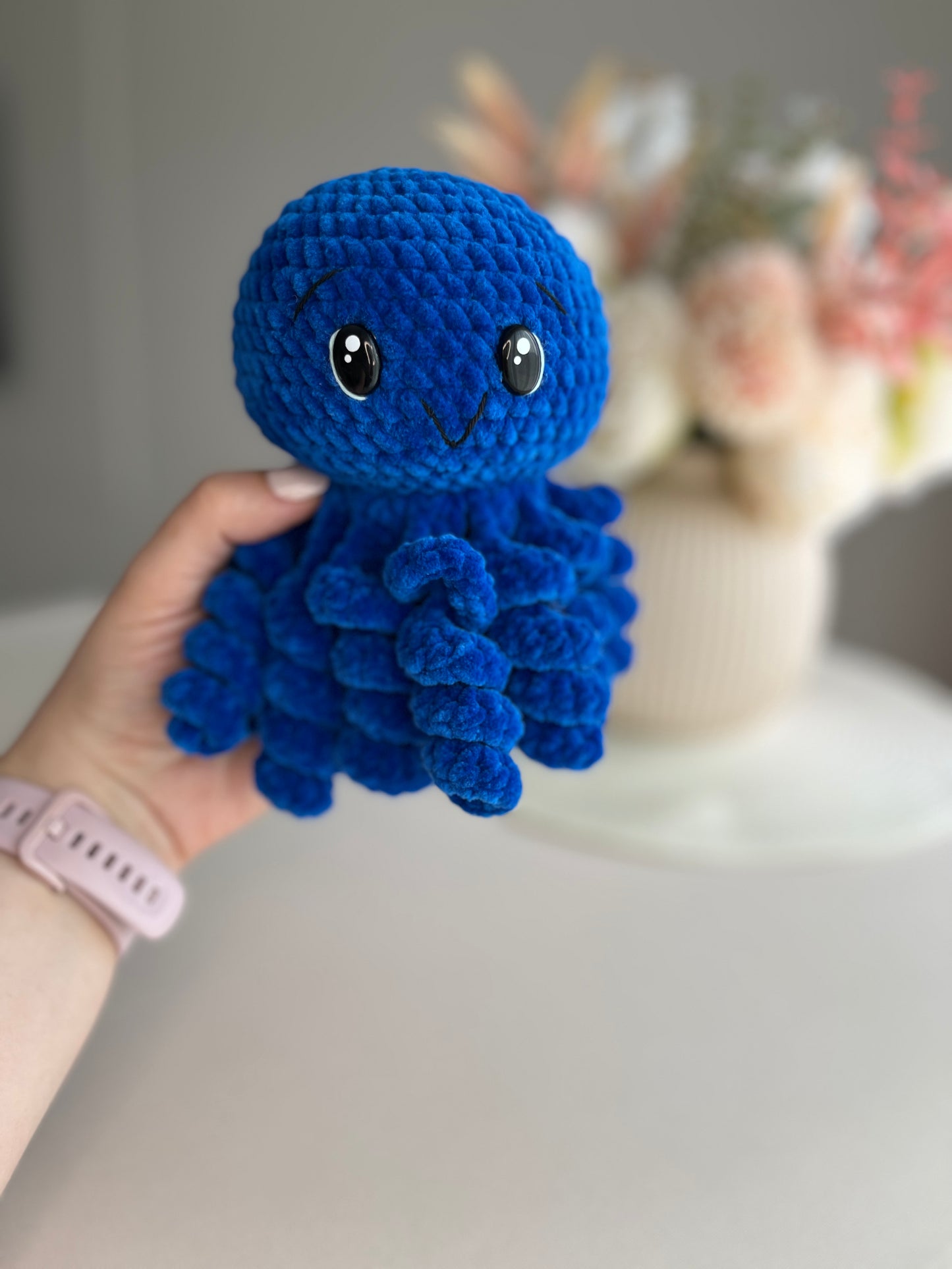 Crochet Blue Octopus