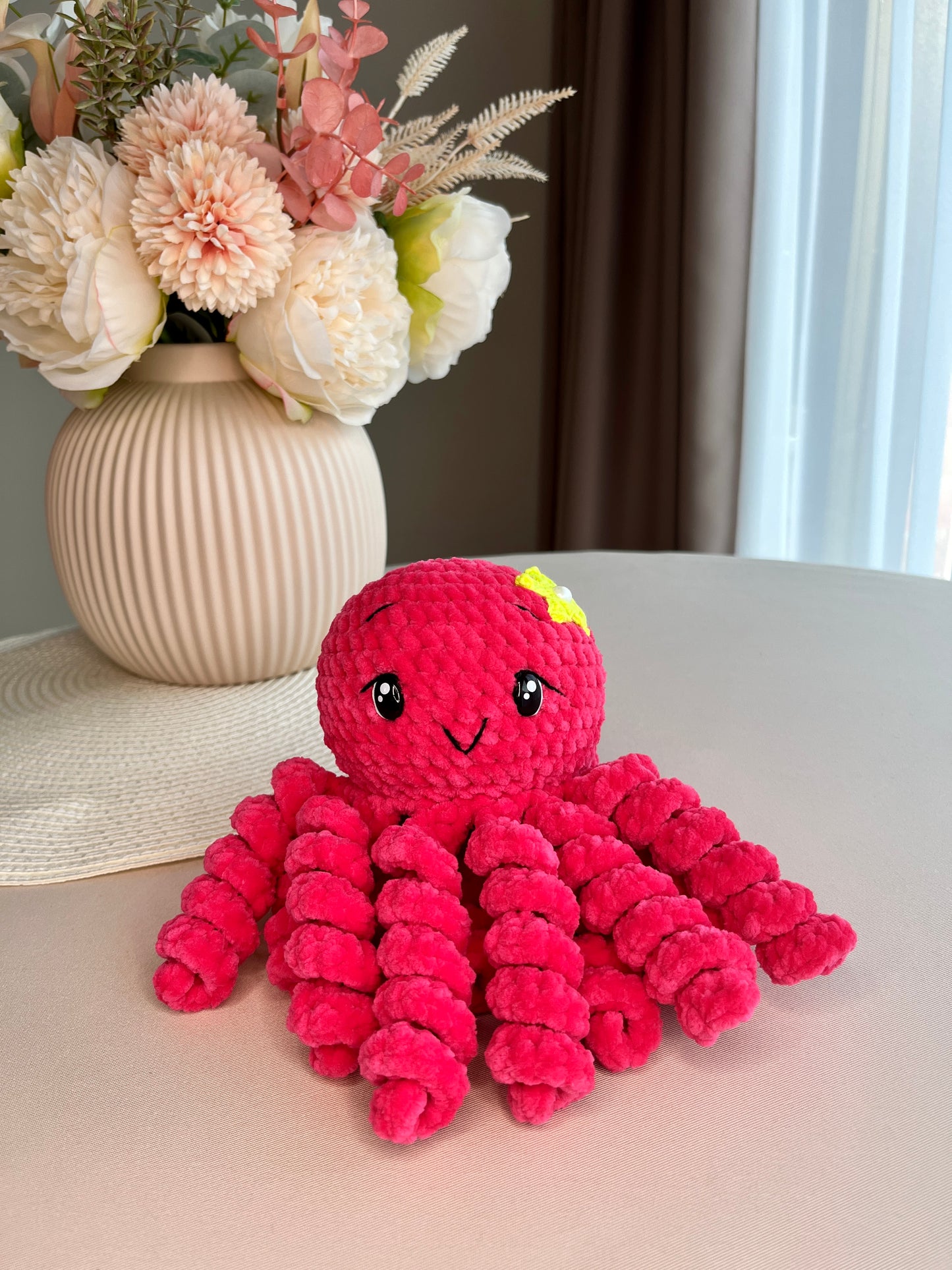 Crochet Pink Octopus