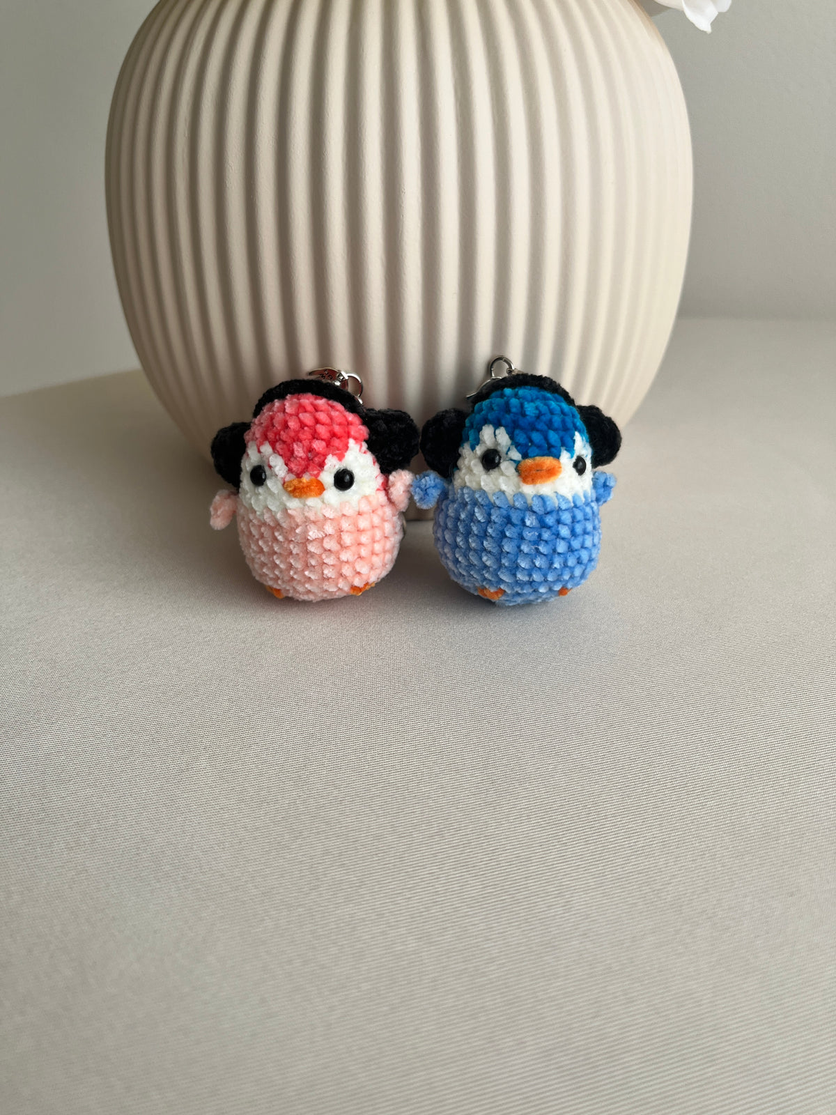 Crochet Penguin Keychain/ Bag charm