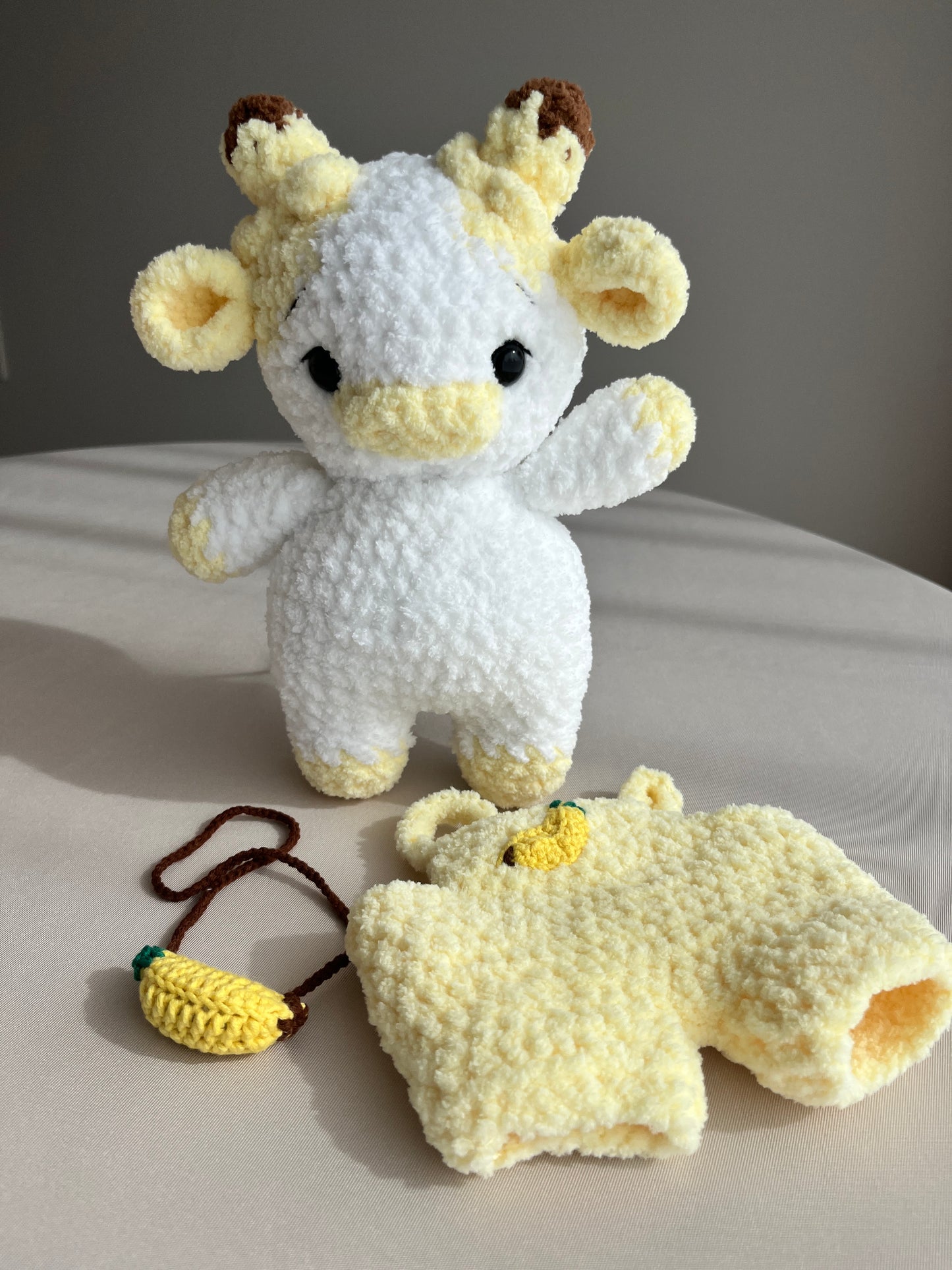 Crochet Puffy Banana Cow