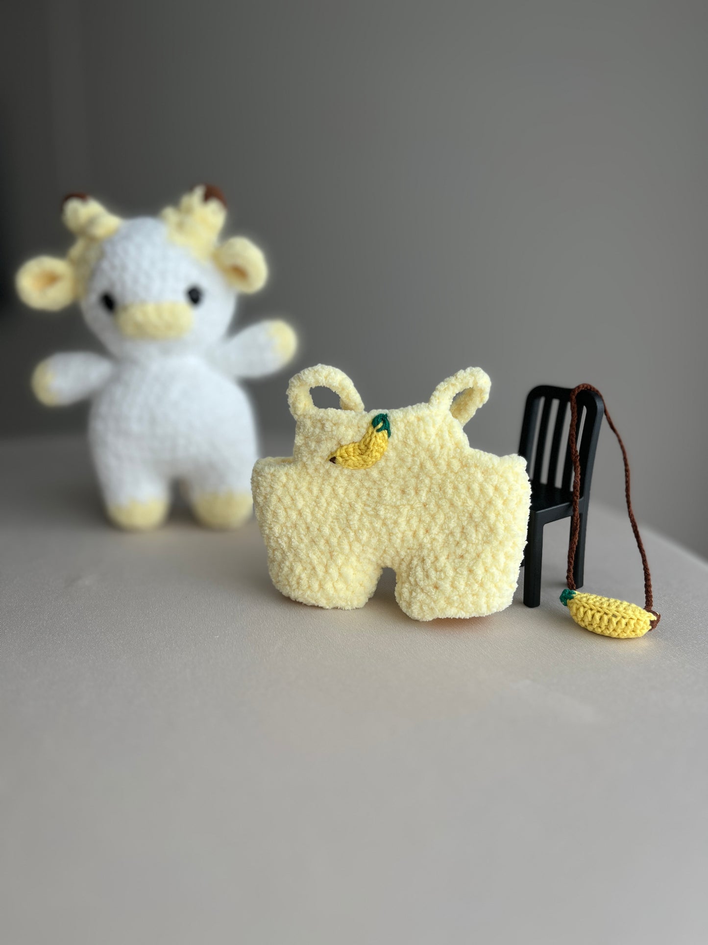 Crochet Puffy Banana Cow