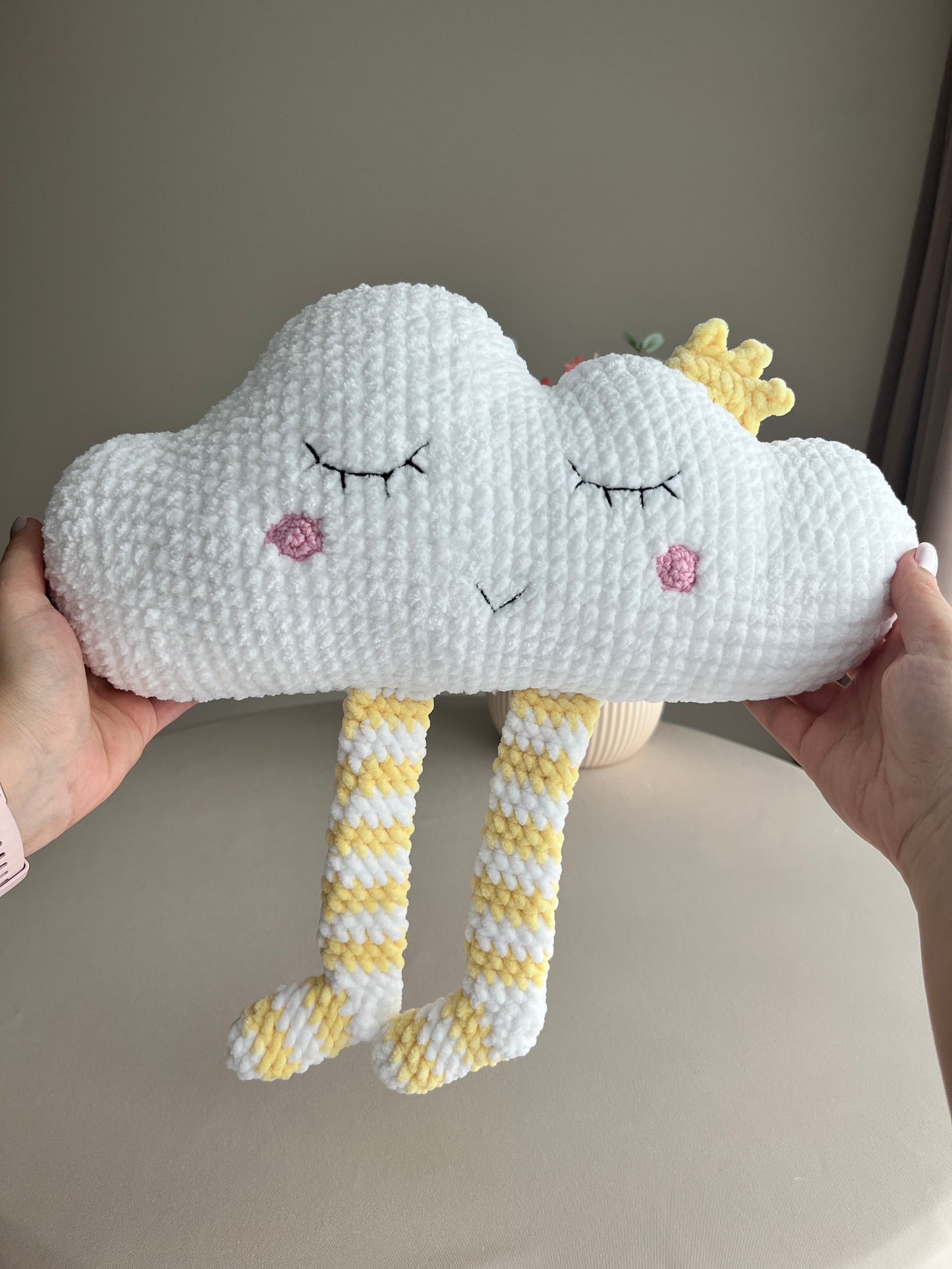 Crochet Cloud Pillow