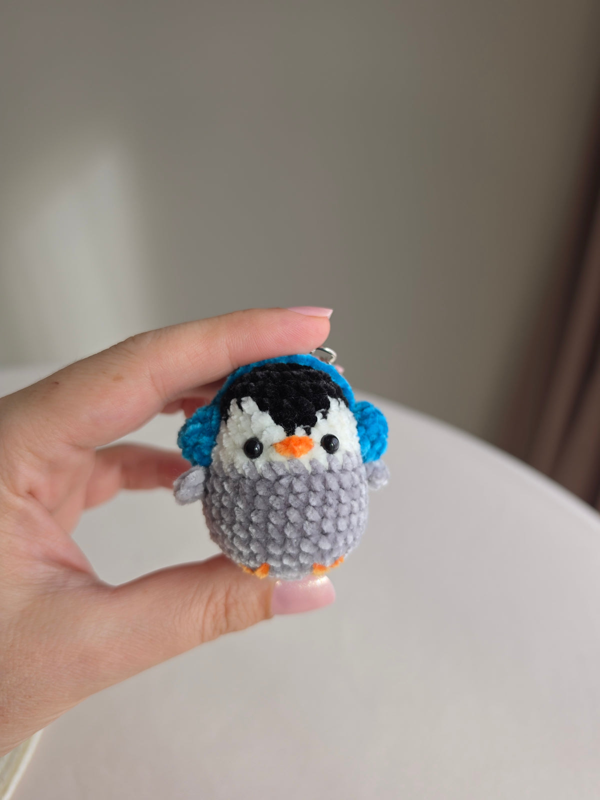 Crochet Penguin Keychain/ Bag charm