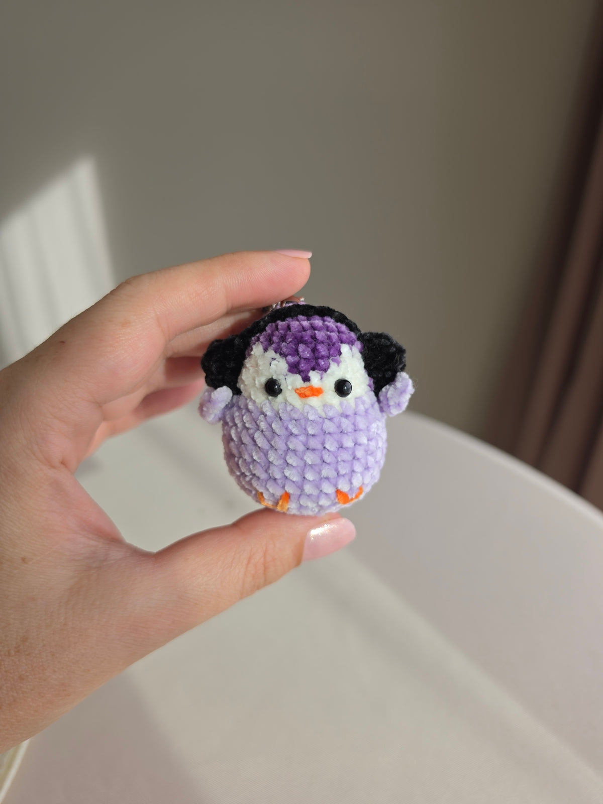 Crochet Penguin Keychain/ Bag charm