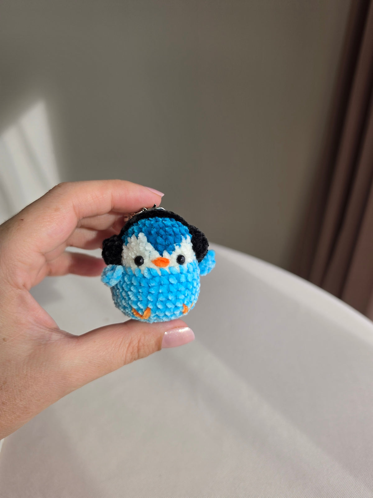 Crochet Penguin Keychain/ Bag charm