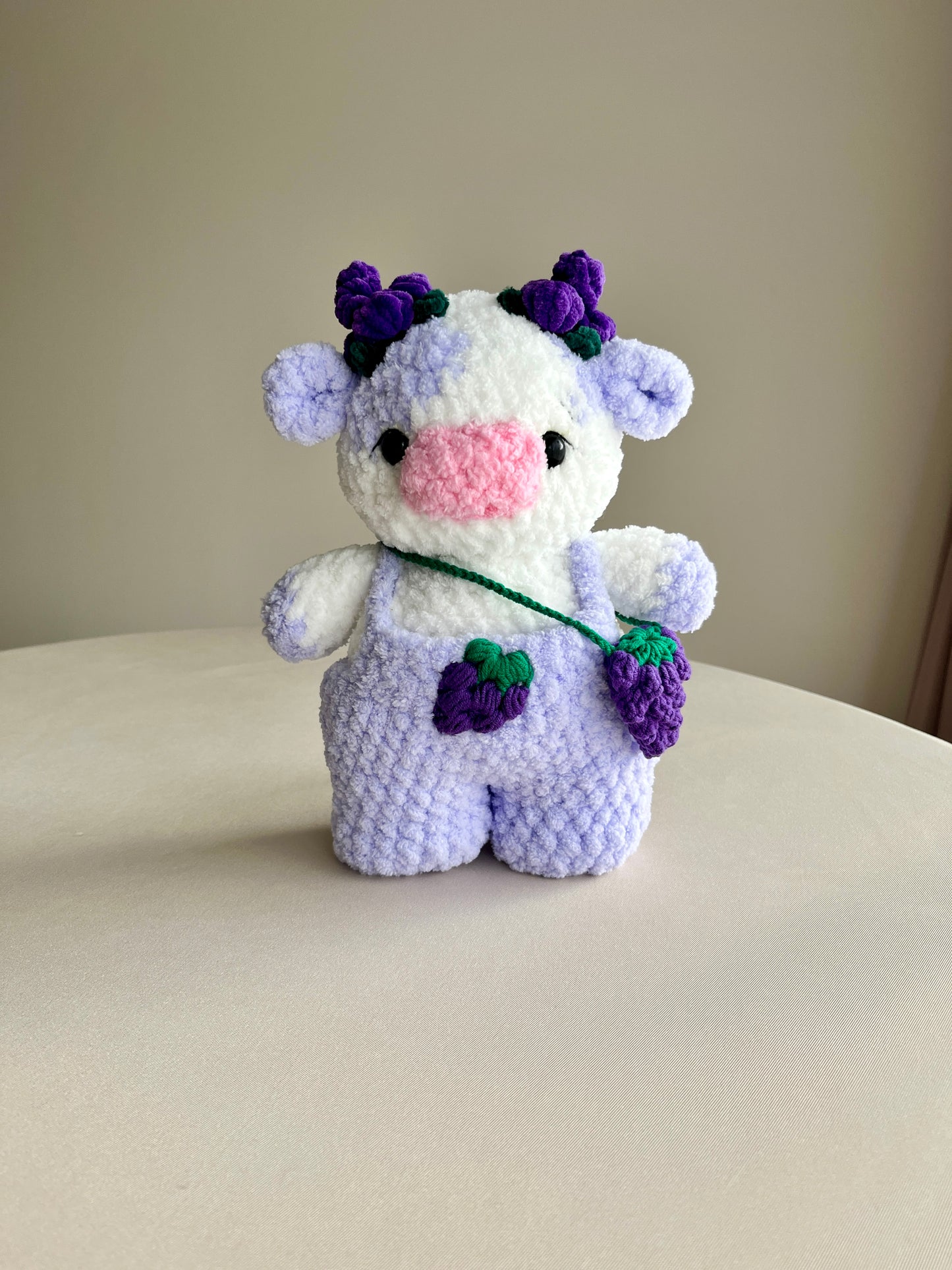 Crochet Puffy Grape Cow