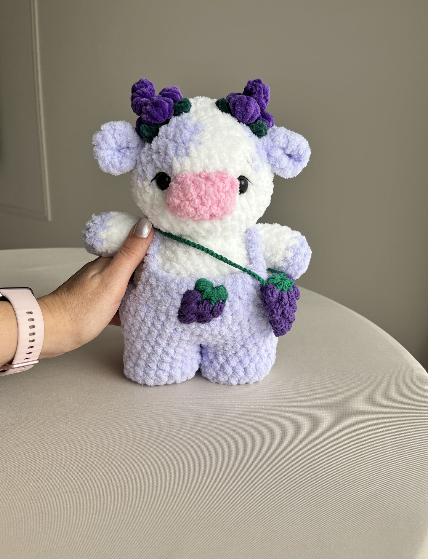 Crochet Puffy Grape Cow