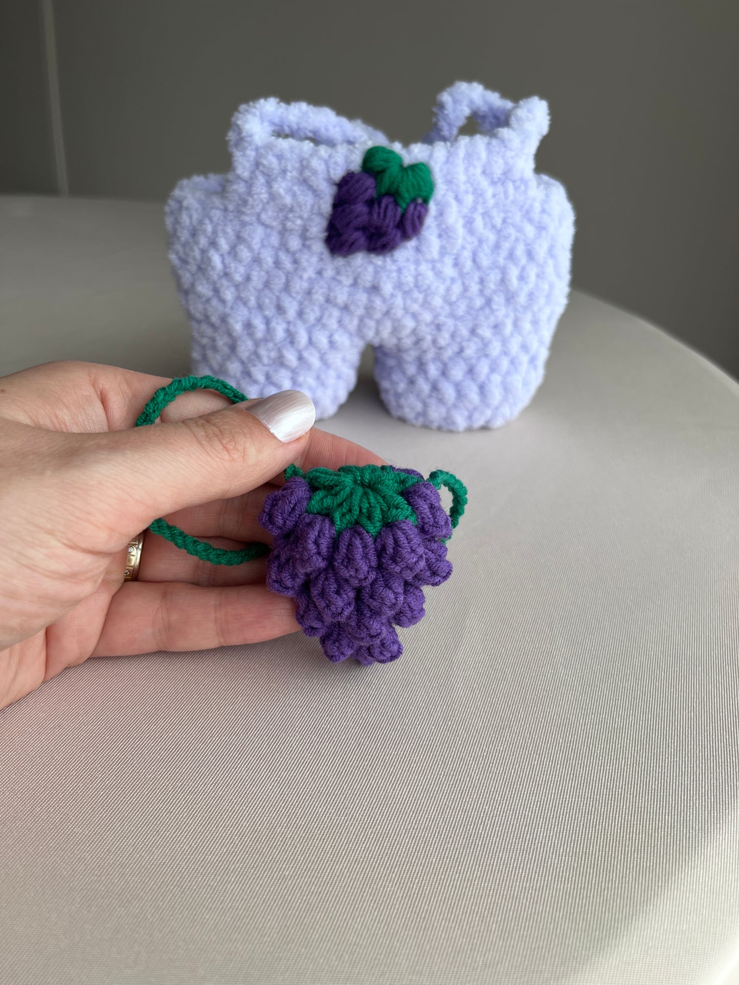 Crochet Puffy Grape Cow