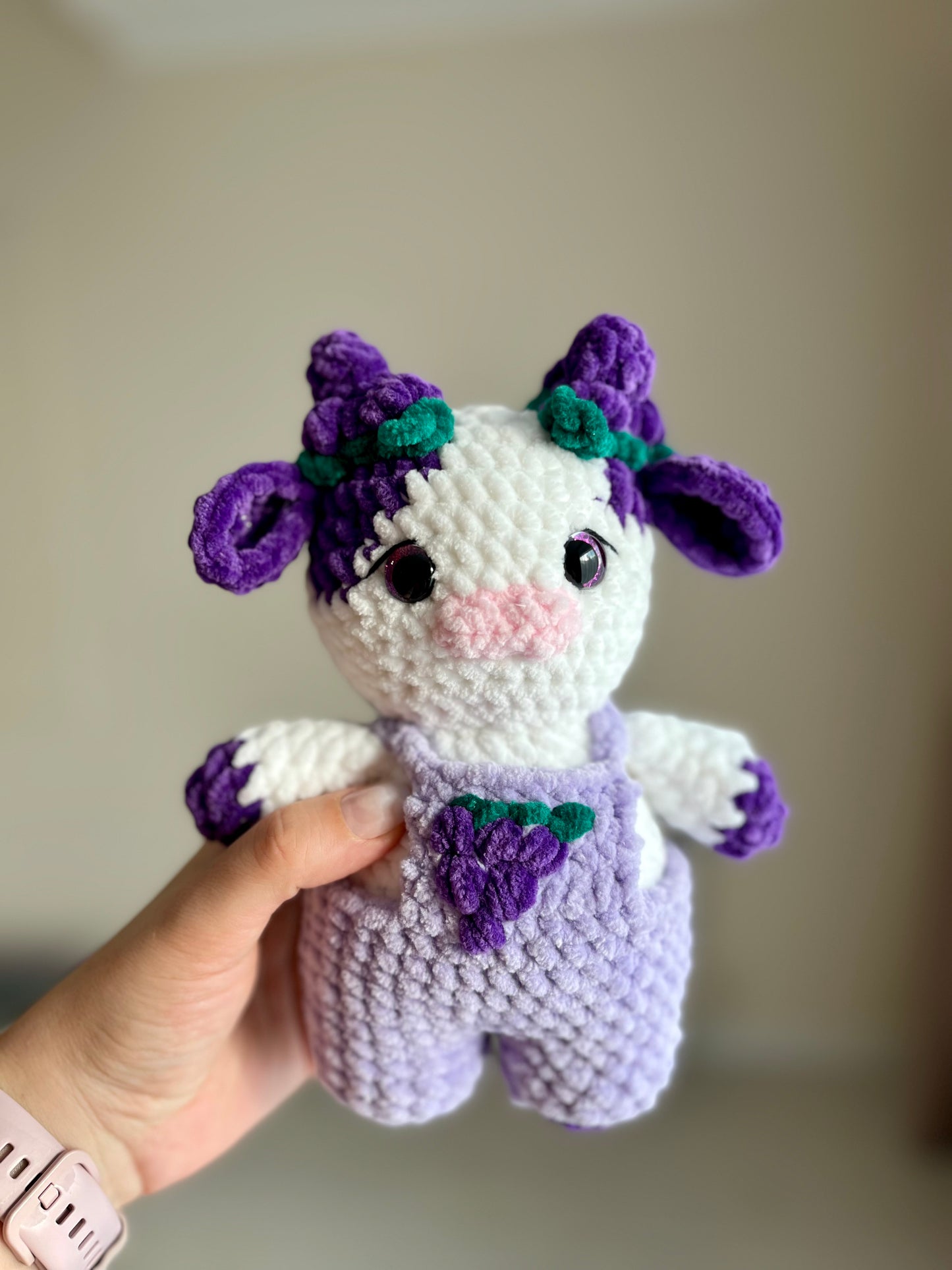 Crochet Grape Cow