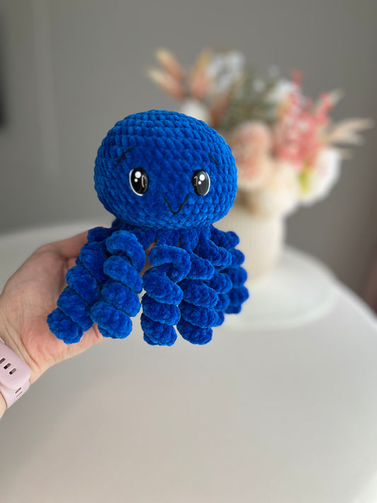 Crochet Blue Octopus