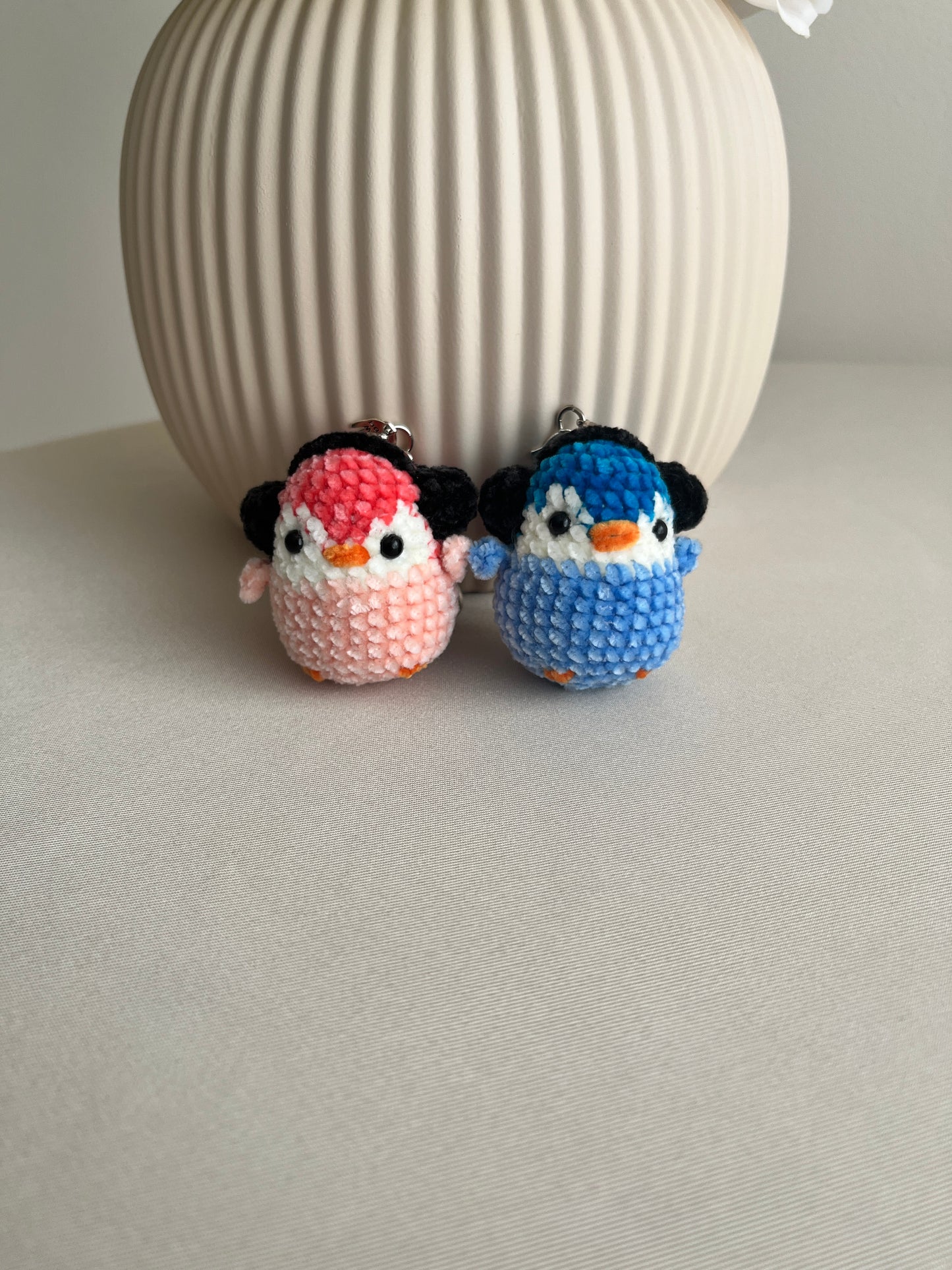 Crochet Penguin Keychain/ Bag charm