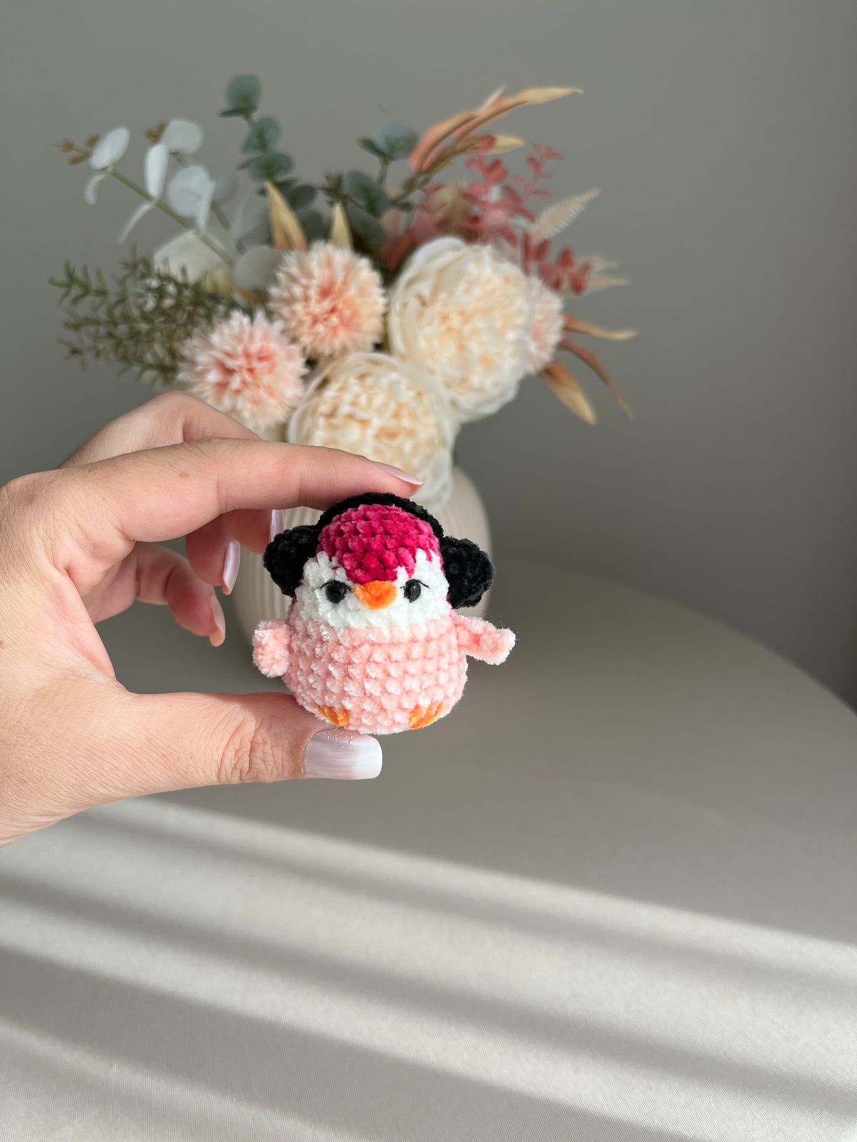Crochet Penguin Keychain/ Bag charm
